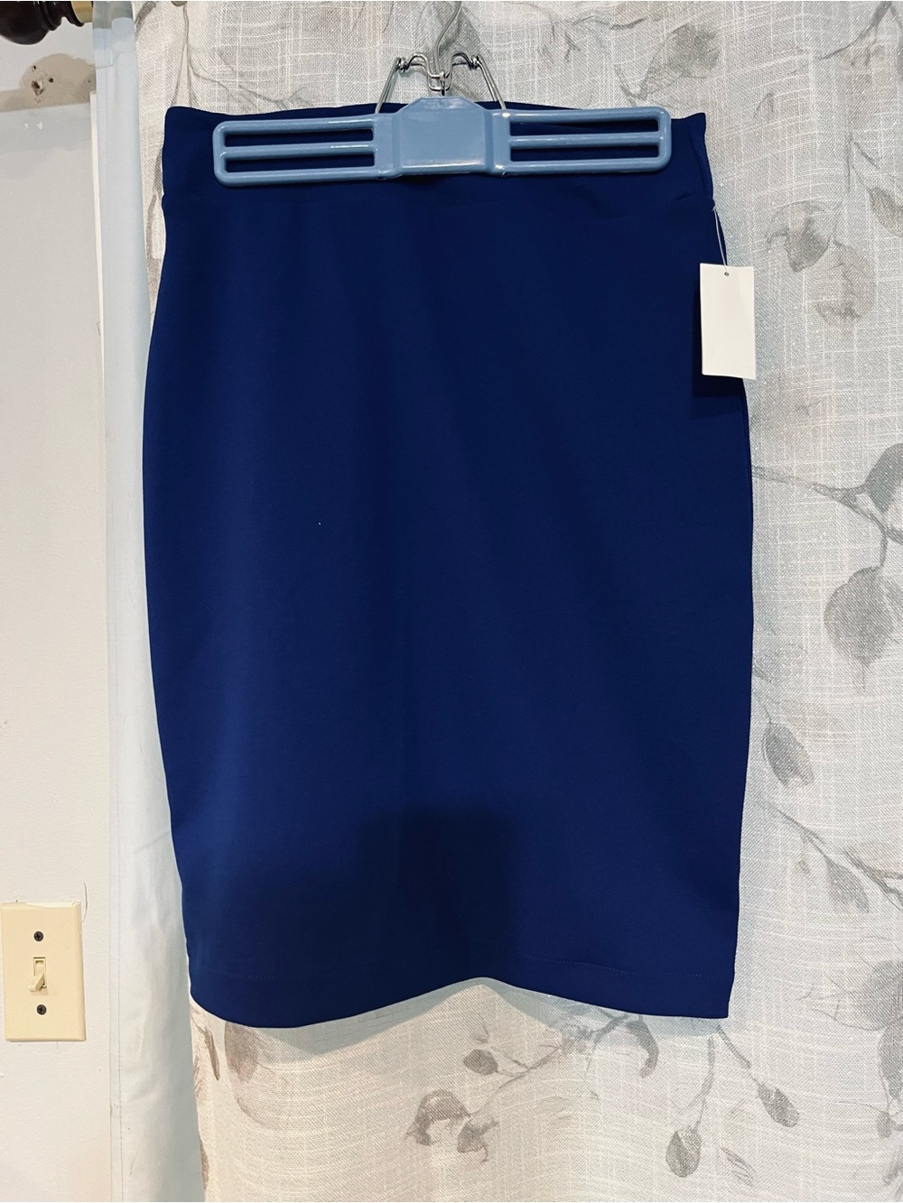 NWT Attention Classic Small Royal Blue Stretch Pencil Skirt - Women's career